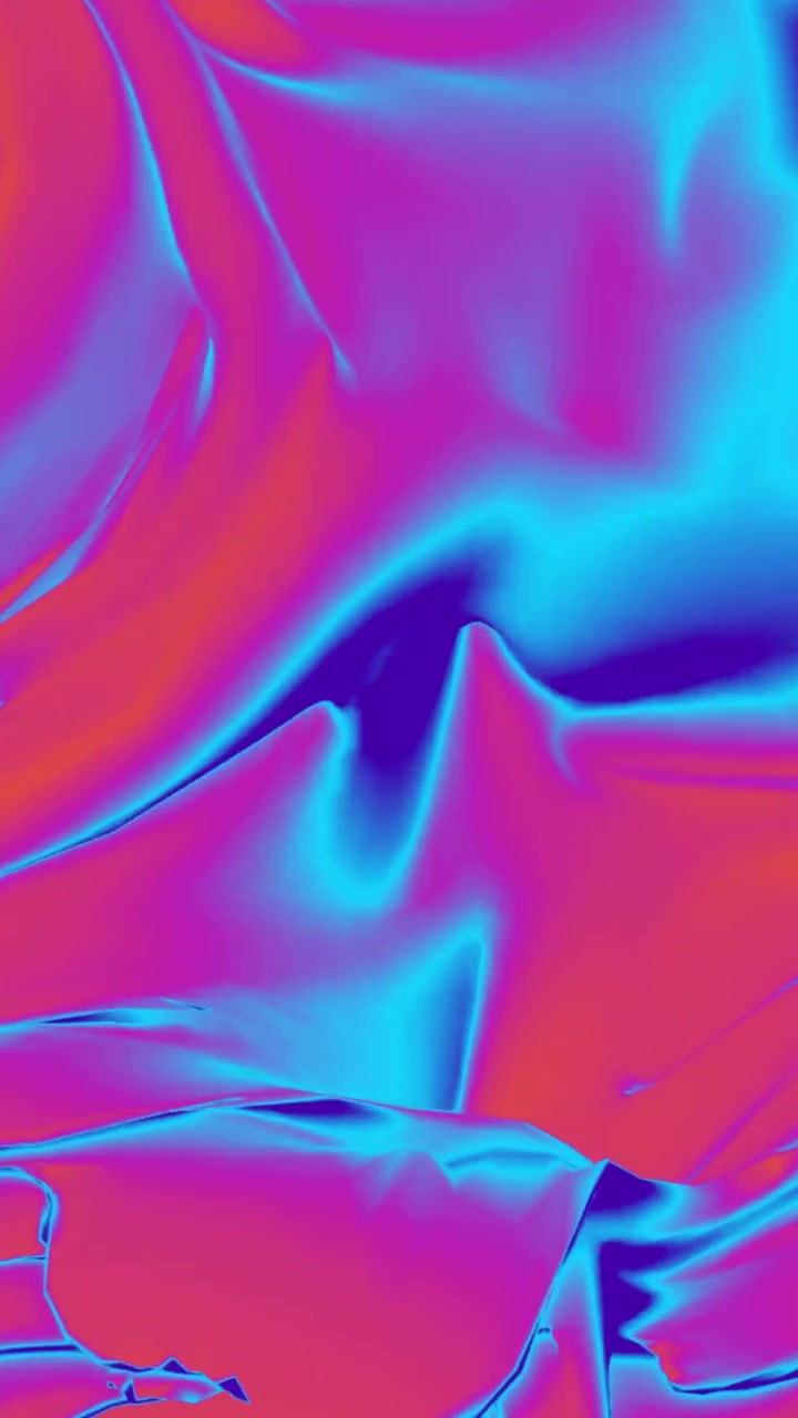 Liquido Astratto Vibrante che Scorre in Rosa Neon e Blu