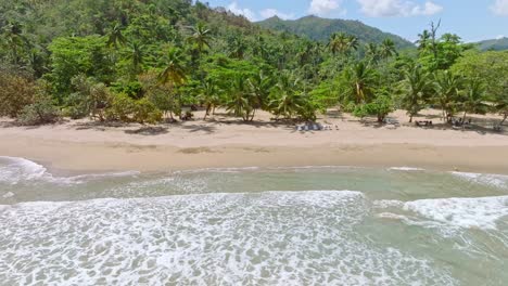 el valle beach interesting places in samana, dominican republic- drone view