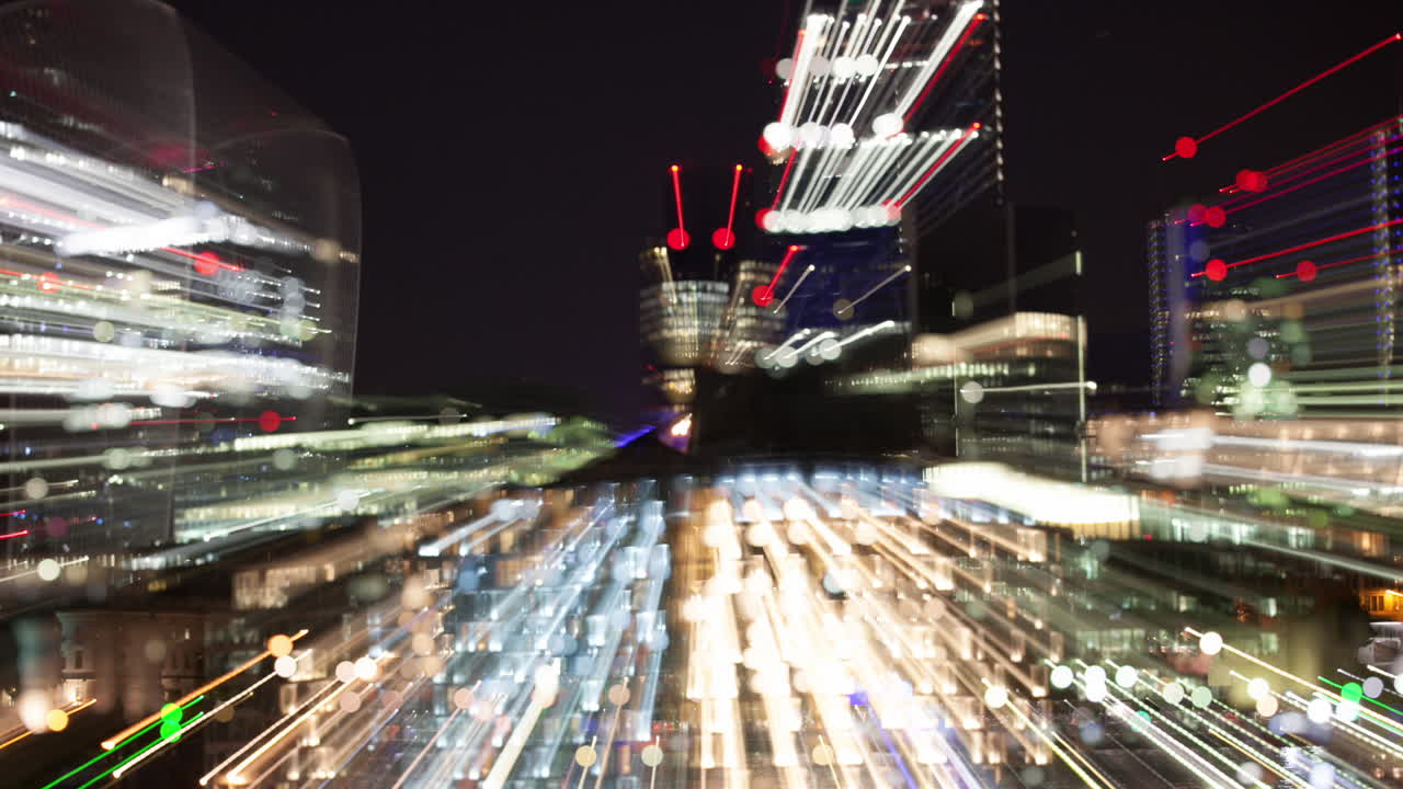 런던 스카이라인 추상 05