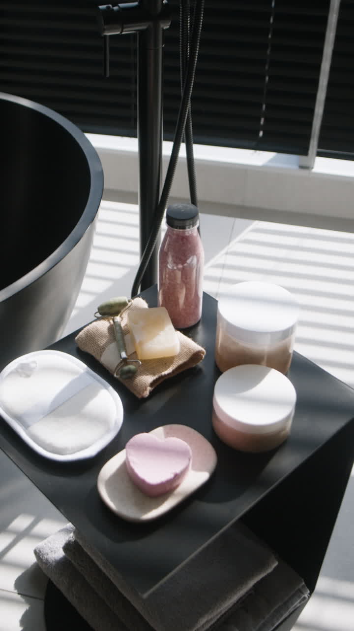 Luxury Spa Bathroom with Bath Accessories