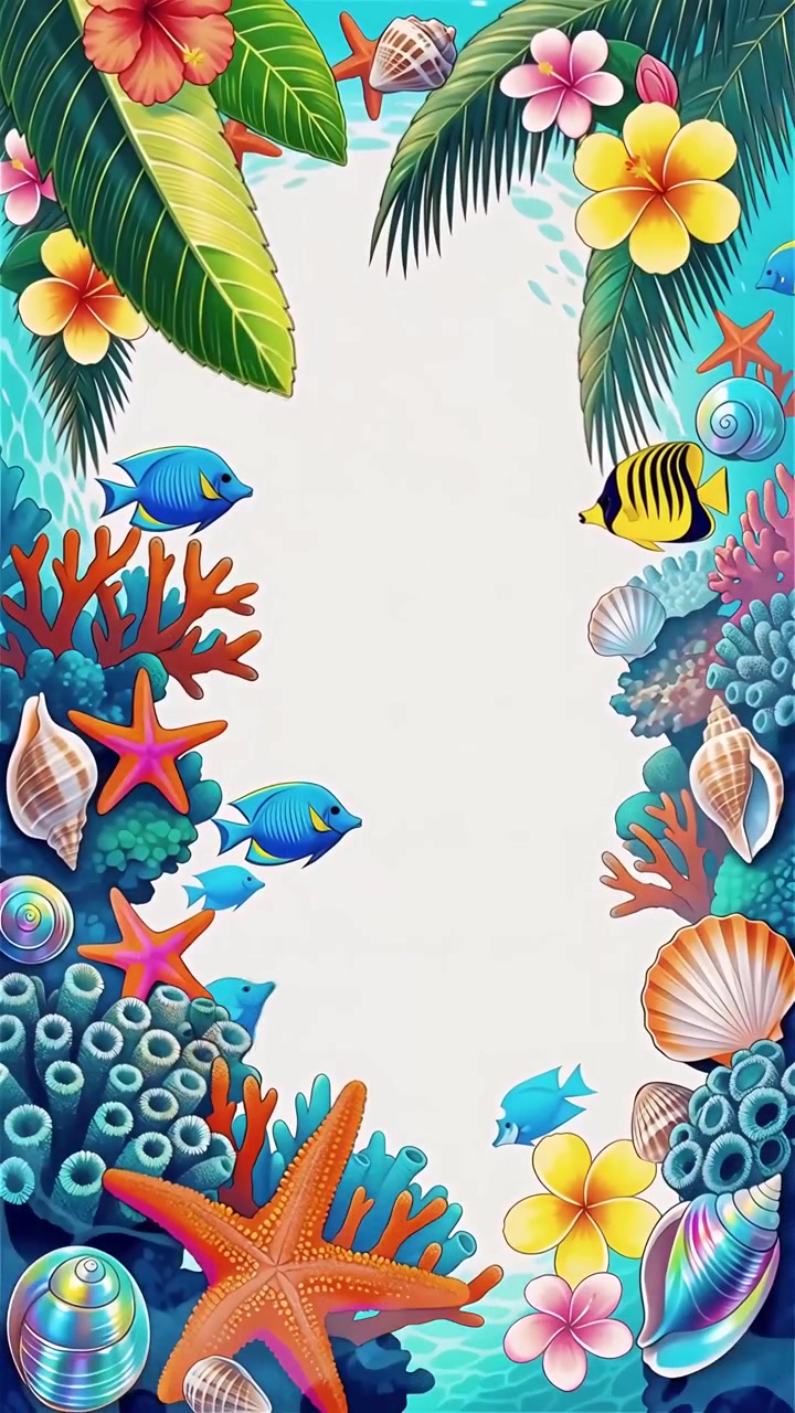 Tropical Summer Background Animation 4K