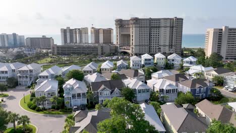 Myrtle-Beach,-SC,-North-Beach-Towers,-Aerial-Approach