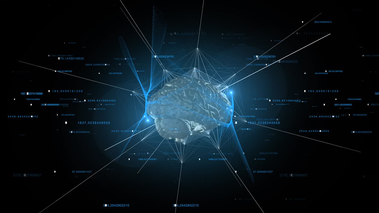 추상적인 뇌 배경 4k
