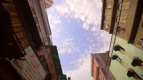 Panning-Around-Tops-of-Buildings-on-Indian-Street