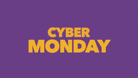 Lebendiger-Cyber-Monday:-Kräftiger-Gelber-Text-Auf-Violettem-Farbverlauf