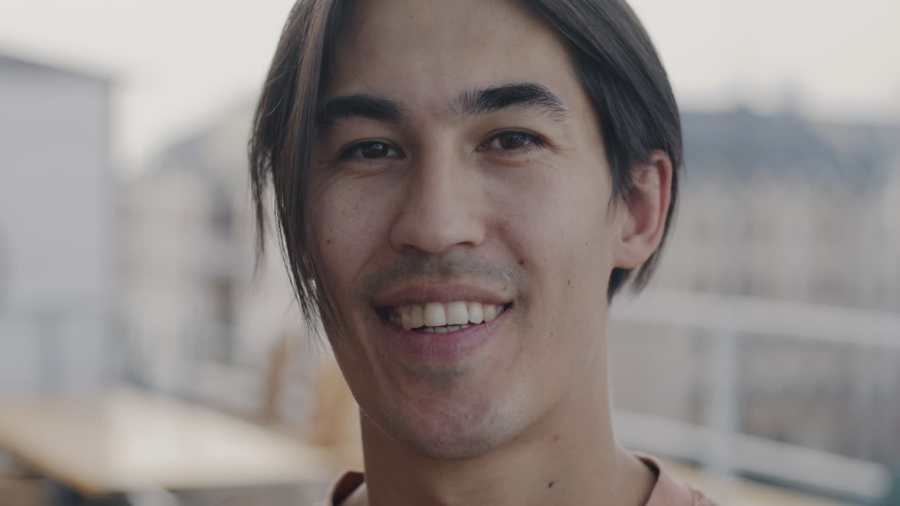 Smiling Asian Man Portrait