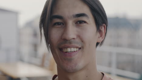 smiling asian man portrait