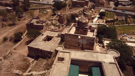 4k aerial footage view to the shri katas raj