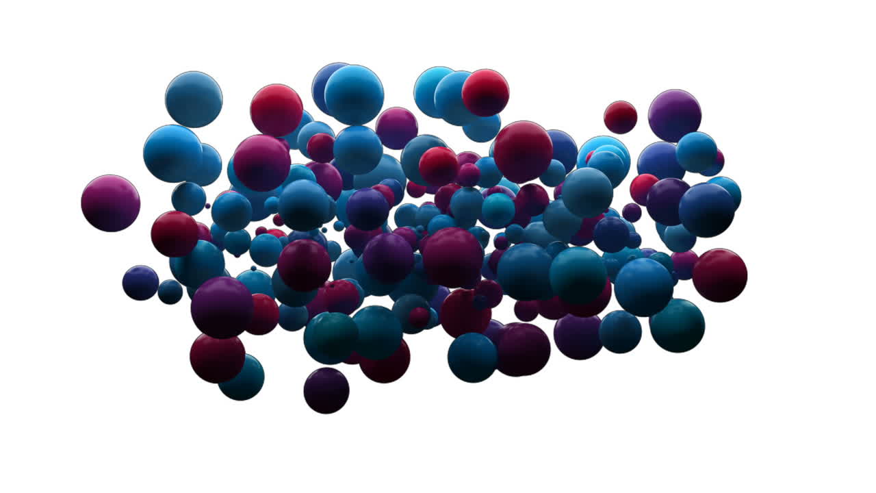 Digitally generated video of bubbles