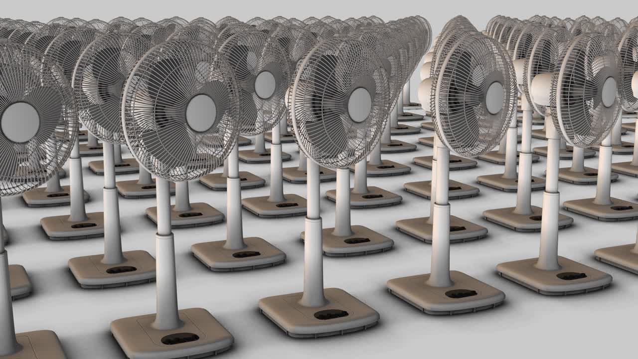 전기 팬 루프 많은 팬