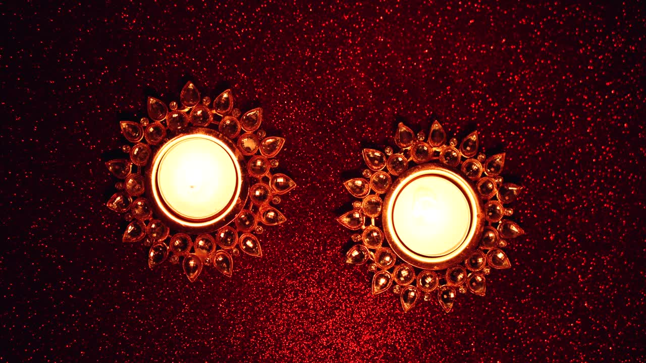 closeup de velas de cera diya para o evento de celebração do festival de diwali
