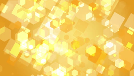 abstract geometric hexagons yellow background. animated background with moving geometric shapes. looped motion graphics.