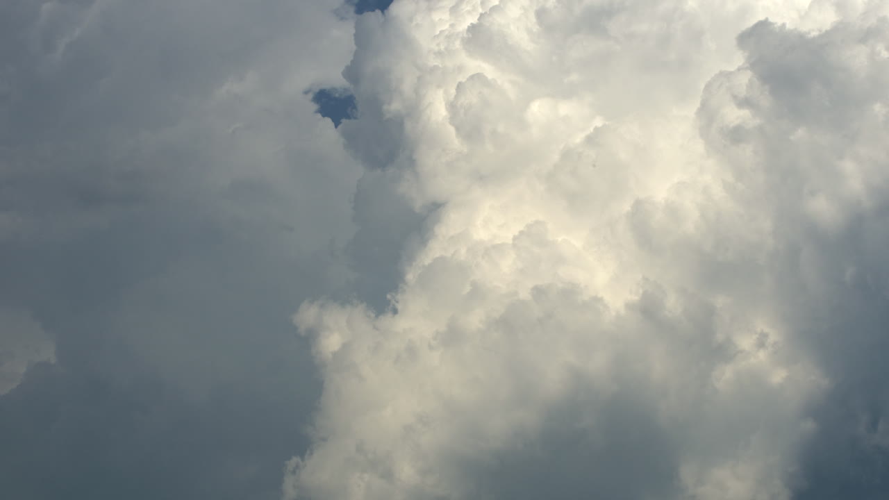 close up shot of a cumulus that moves with the wind