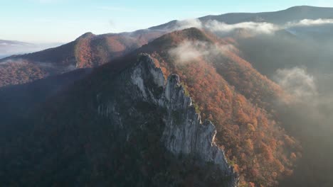 seneca rocks drone fly away