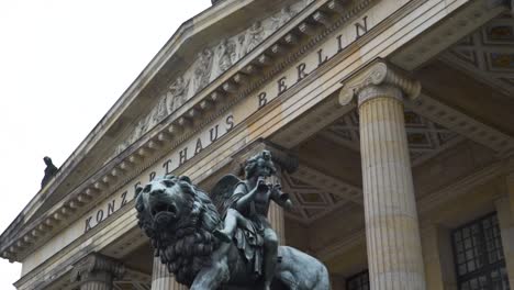 lion statue exterior shot of konzert concert house in berlin germany 2