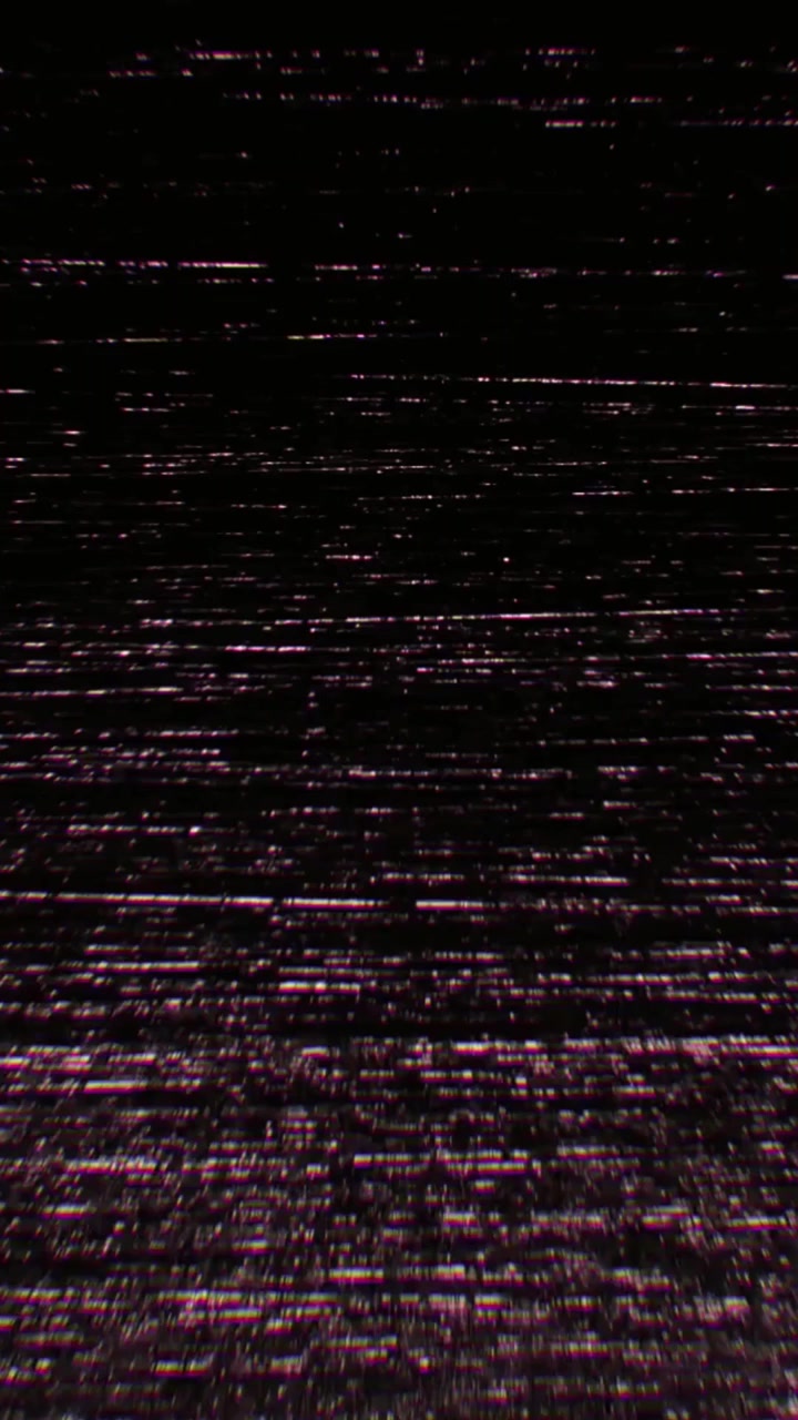 Retro VHS Glitch and Static Noise Overlay with Film Scratches