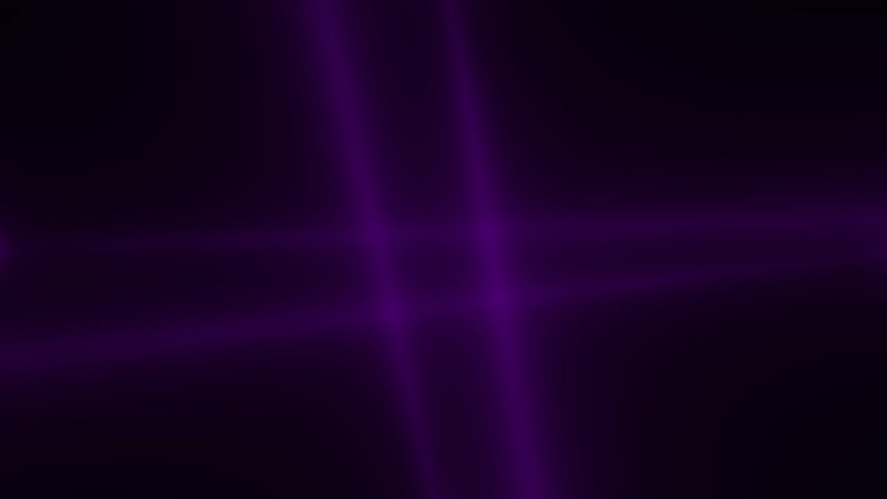 movimiento de animación haces de focos que brillan intensamente de color púrpura sobre fondo oscuro en la etapa 3