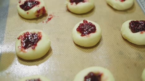 uncooked jam-filled sugar cookies