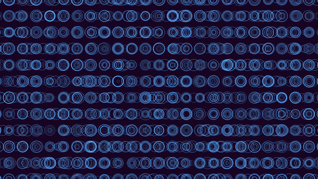 Vibrant blue circle pattern overlapping circles in various shades of blue