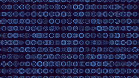 vibrant blue circle pattern overlapping circles in various shades of blue