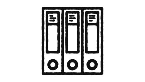 archivo de documentos icono de animación de imágenes y canal alfa