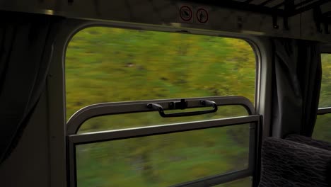 the rhodope narrow-gauge railway on its way through the rhodope mountains surrounded by vegetation and trees