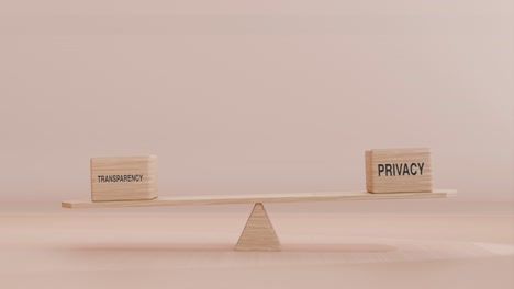 la transparencia y la privacidad se equilibran en el columpio