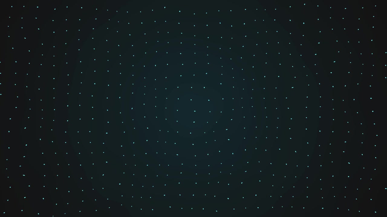 Abstract Grid Pattern of Glowing Blue Dots