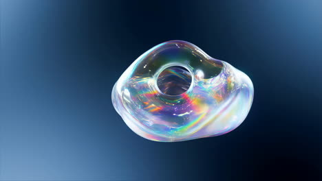 abstract iridescent soap bubbles