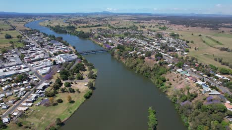 kempsey bridge crossing macleay river in kempsey, new south wales, australia