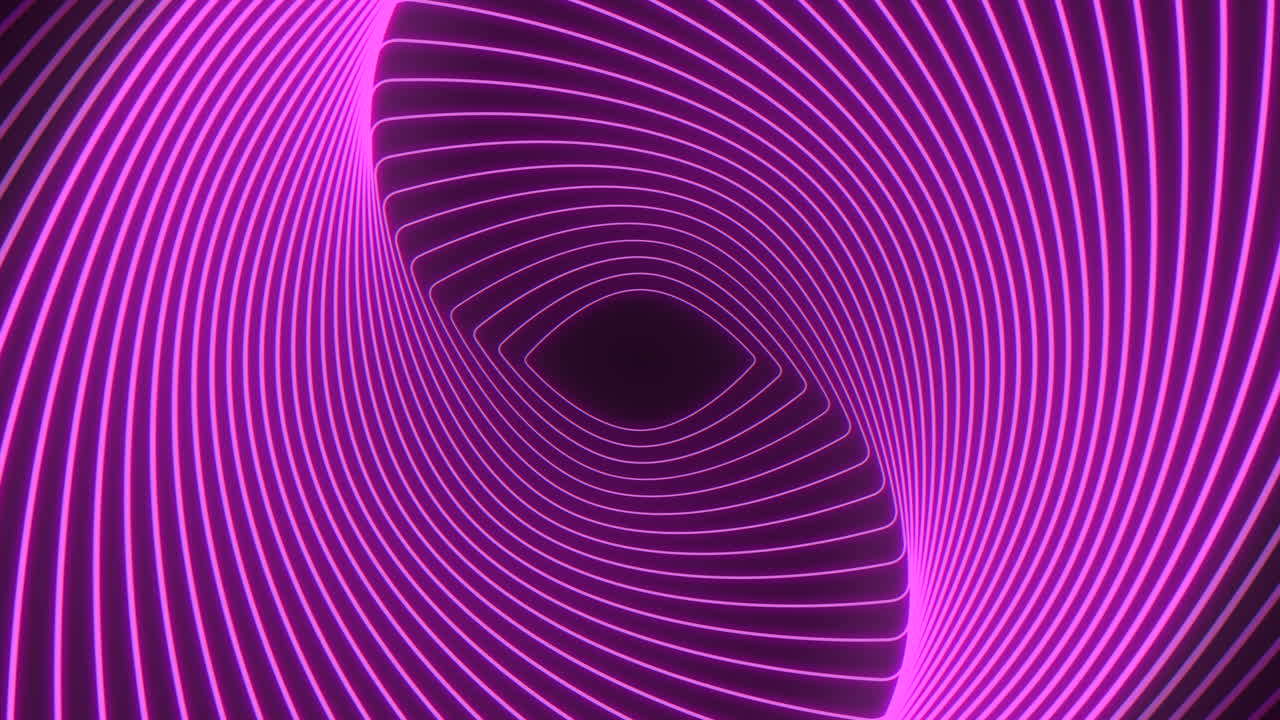 traza de pulso de neón líneas púrpuras en hélice en gradiente negro