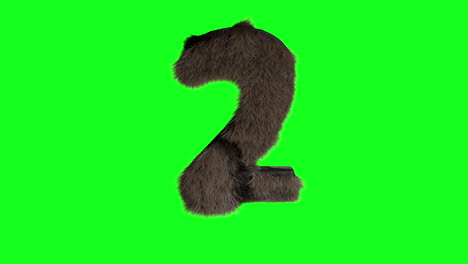 Abstract-hairy-number-2-two-sign-fluffy-furry