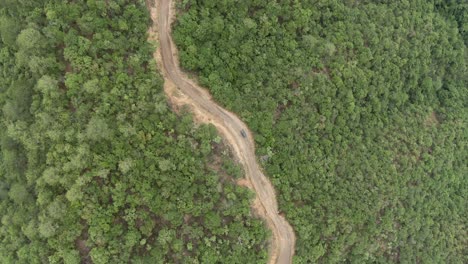 Carreteras-De-Montaña-Oaxaca-2,-Drone-Con-Vista-Aérea,-México