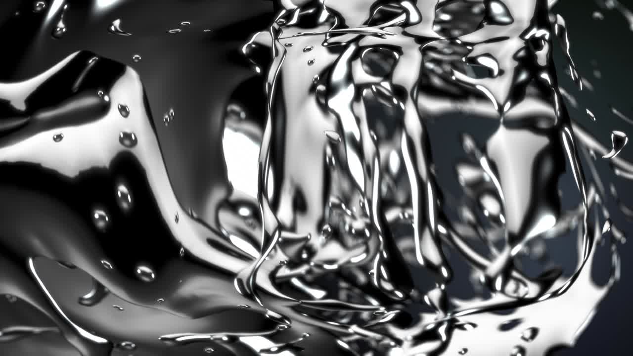 Looping Liquid Chrome