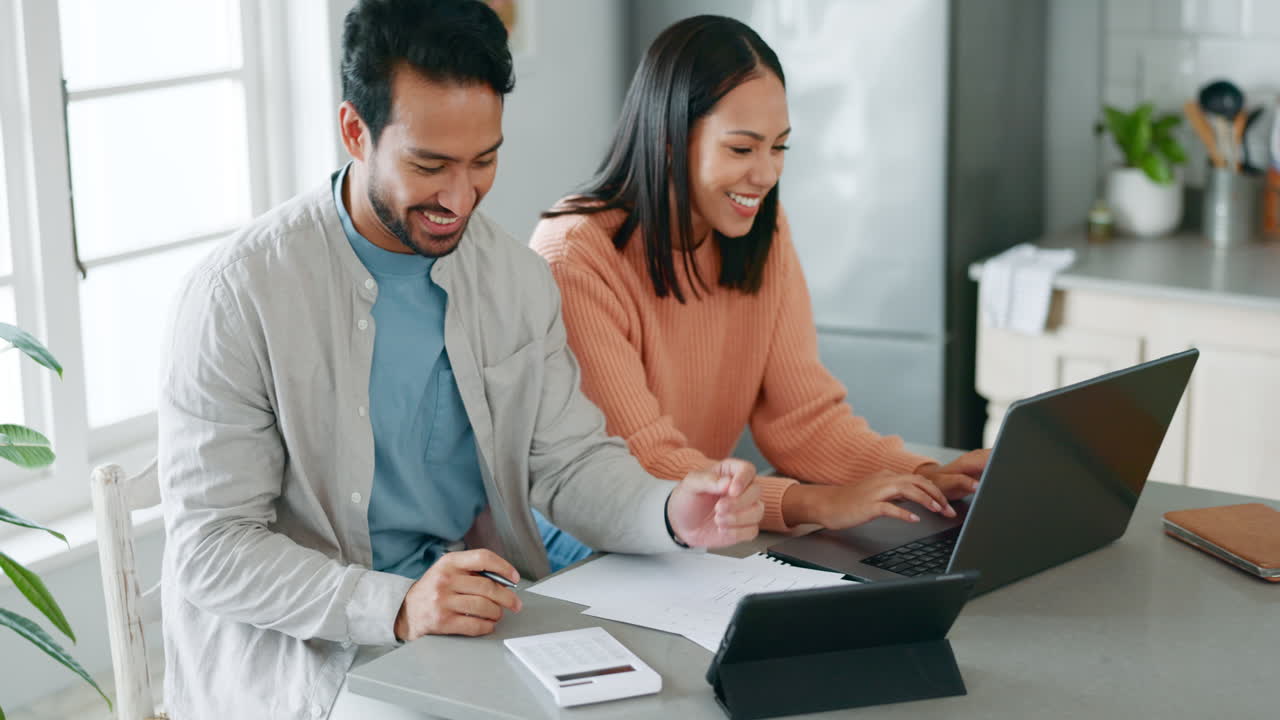 Finance, payment and accounting with couple