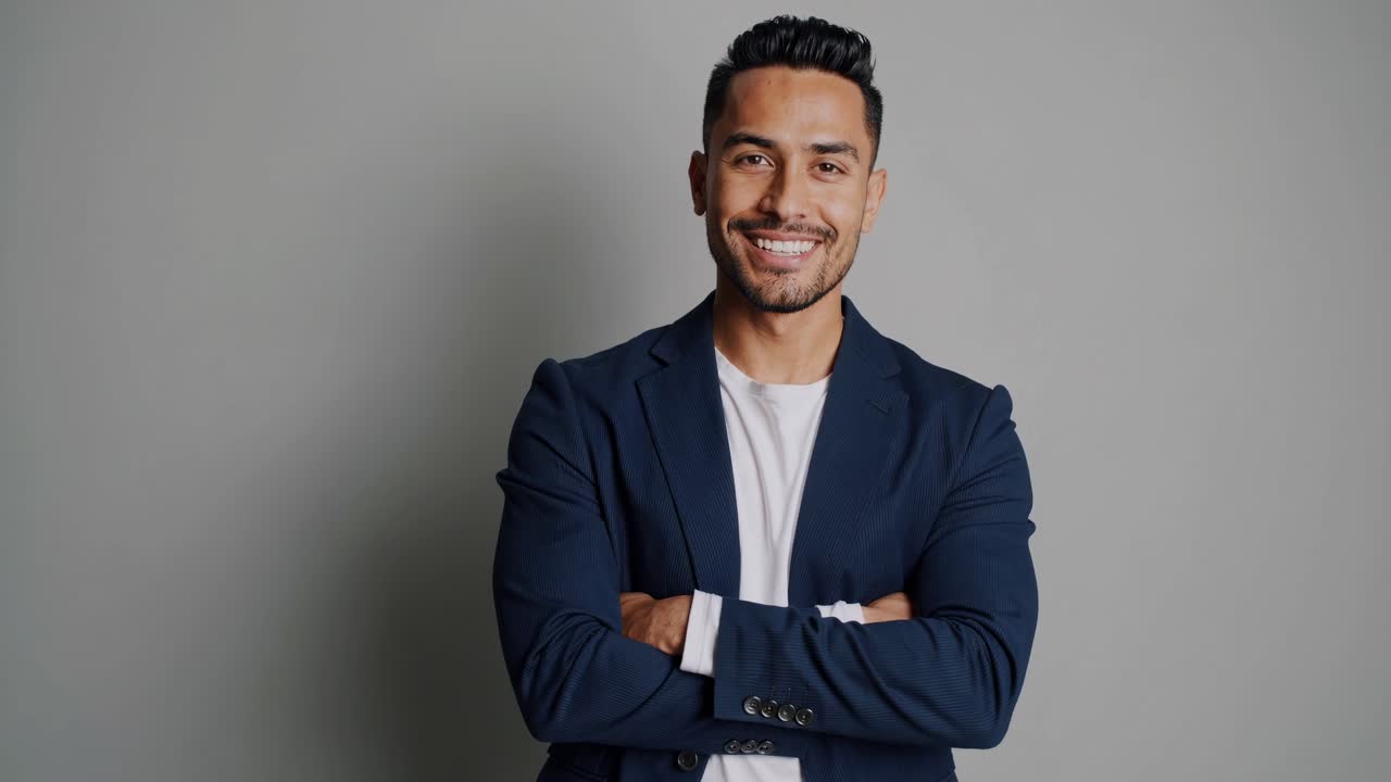 retrato de un hombre de negocios sonriente