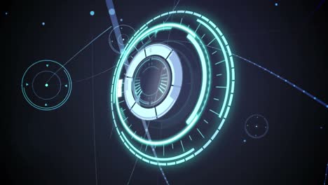 animación del escaneo de alcance con redes de conexiones
