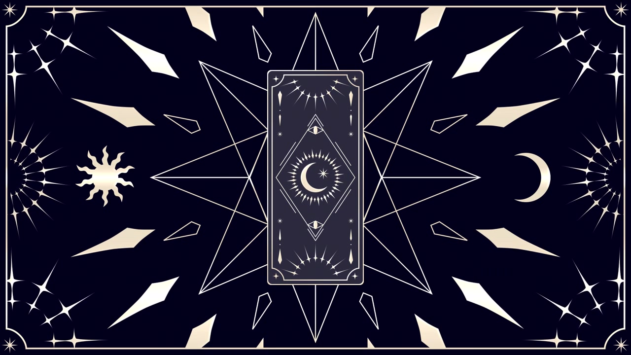 Sfondo Mistico con Carte dei Tarocchi