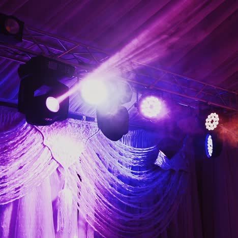 stage lighting for an event