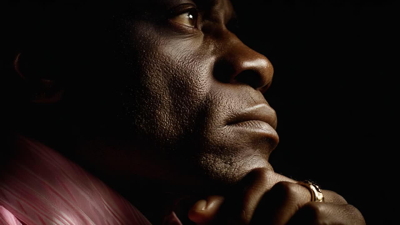 A Deep Contemplation: A Thoughtful Portrait Capturing a Pensive Moment in Profound Reflection and Inner Dialogue, Perfectly Lit to Highlight Emotion and Depth