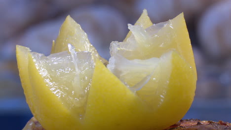 carved lemon