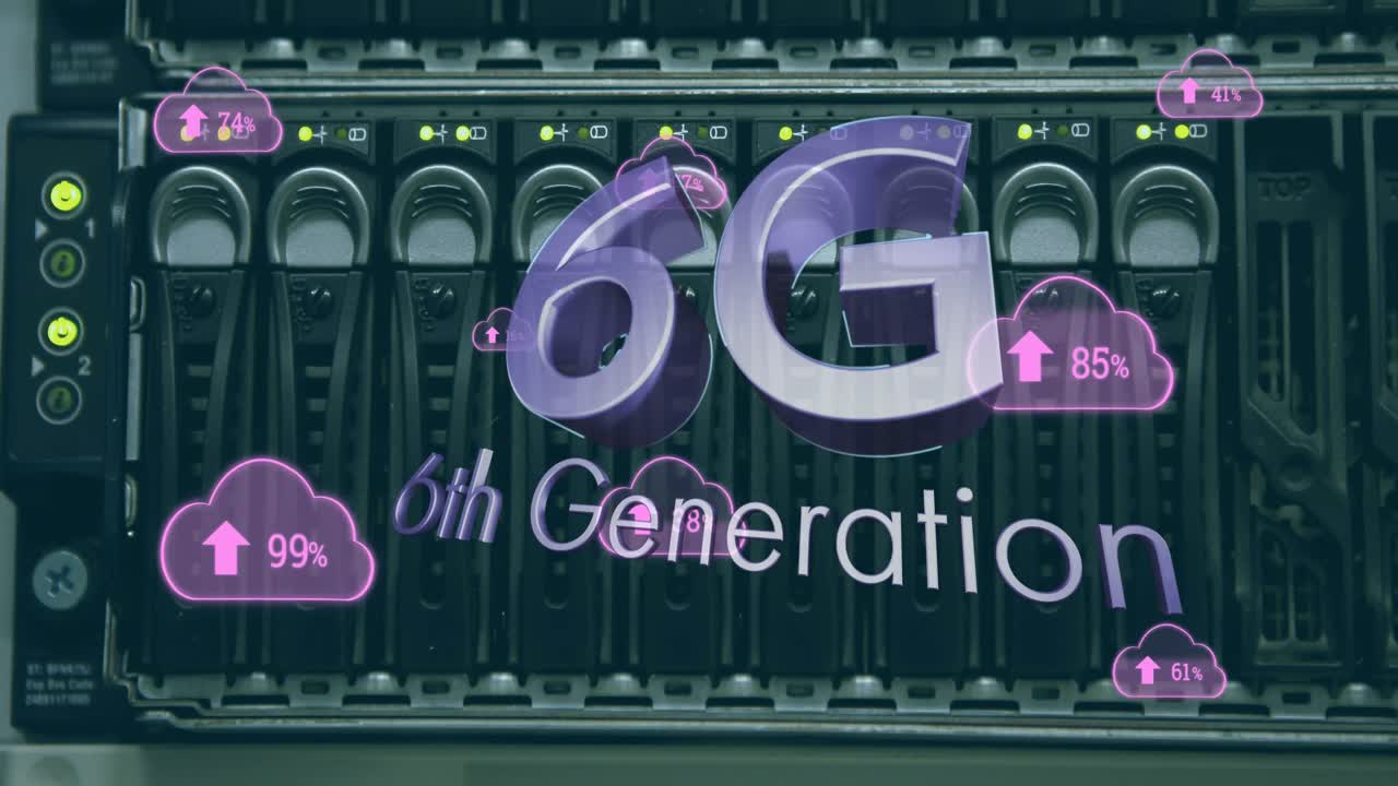 데이터 처리 및 서버  ⁇ 을 통해 6g 텍스트의 애니메이션