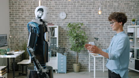 Human-Robot Interaction in Modern Office Setting