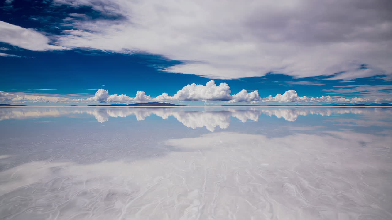 Stunning Reflection of Clouds on a Salt Flat