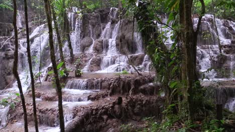 Una-Cascada-Cascadas-En-La-Selva-De-La-Selva-Lacandona-En-Chiapas,-México