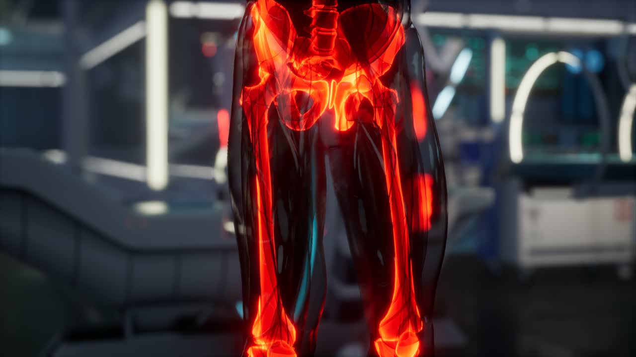 실험실 에서 인간 골격  ⁇  스캔 검사