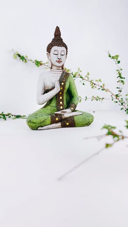 buddha statue on white background