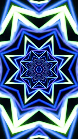 infinitely increasing triangles. kaleidoscope vertical looped video