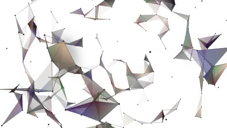 fantastic plexus animation with modern triangles in slow motion, 4096x2304 loop 4k