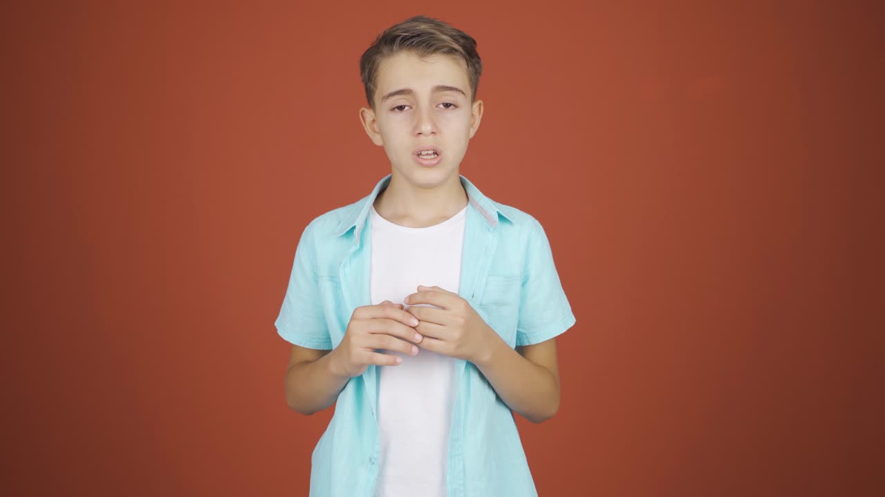 재채기 소년. 환자.